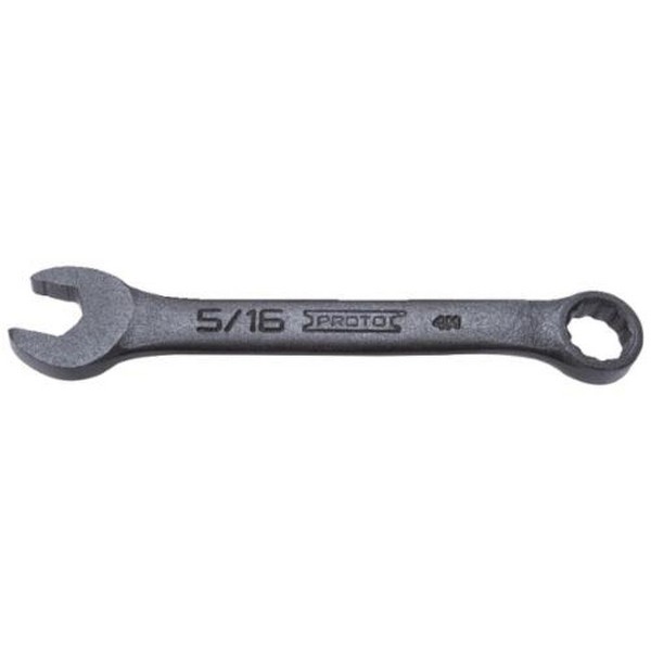 Combination Wrench, 5/16 in Wrench Opening, 12 Points, 3-1/2 in Overall Length, 15˚ Offset, 47/64 in Open End Width, 15/64 in Open End Thickness, 33/64 in Box End Width, 15/64 in Box End Thickness, 15˚ Head, Specifications Met: ASME B107.100-2047, 3/