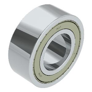 Angular Contact Ball Bearing, Series: 5200, 10 mm Bore, 30 mm OD, 2 Rows, 14.3 mm Width, 20˚ Contact Angle, Double Shield Closure, 7300 N Dynamic/4000 N Static Load, Pressed Steel Cage, 18000 RPM Grease/24000 RPM Oil Maximum
