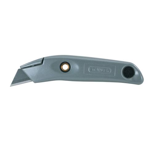 Fixed Blade Utility Knife, 2-7/16 in Blade Length, Fixed Blade, Carbon Steel Blade, Straight/Contoured Handle, 6 in L Handle, Metal Handle, 6 in Overall Length