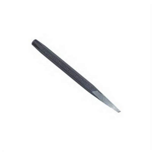 Chisel, Diamond Point Tip, 3/16 in Tip, Hex Stock, 5/16 in Stock, Steel Tip, 3/16 in Blade Width, 5 in Overall Length, No Handguard, Yes Corrosion-Resistant, Steel, Black Oxide