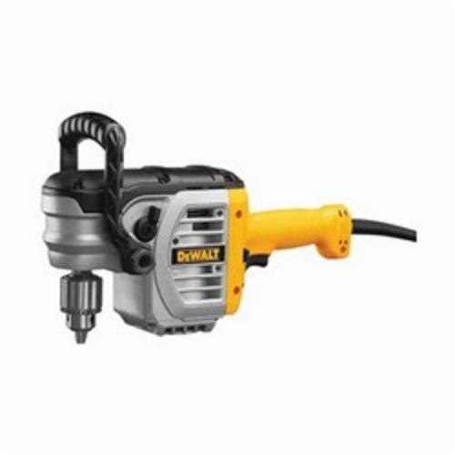 Drill Kit, 1/2 in Chuck, Keyed Chuck, 0 to 1300 RPM Speed, 2 Speed, 120 VAC, 11 A, Steel Housing Material, 2-Position Side/Straight Handle, Black/Yellow, Trigger Control