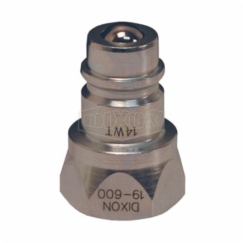 Ball Plug, Pioneer Agricultural, 1/2-14 Nominal, FNPT, 1-1/16 Inch Hex, 1-15/16 Inch Length, 2500 psi, Steel, Domestic