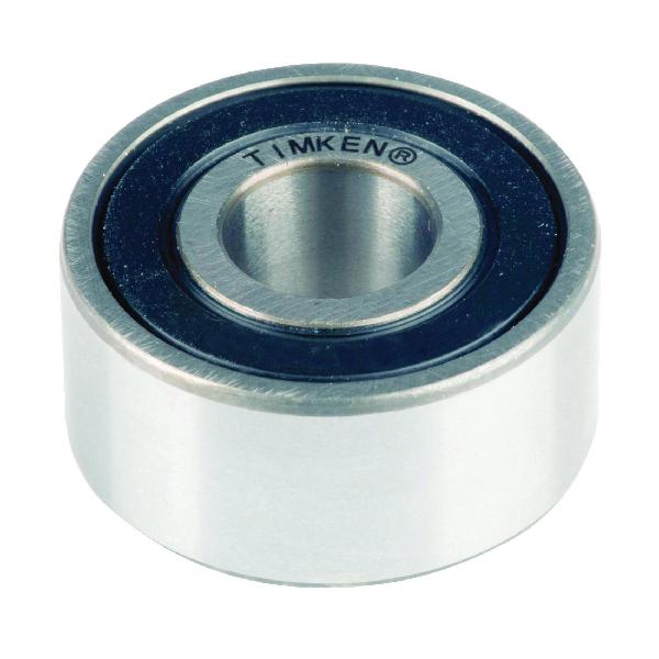 Deep Groove Ball Bearing, Wide Straight Bore, Series: 62000, 15 mm Bore Dia, 35 mm Outside Dia, 14 mm W, Dual Contact Seal Closure, 7.7 kN Dynamic/3.8 kN Static, Steel Cage, 22000 RPM Grease/32000 RPM Oil Maximum