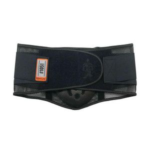 Back Support Brace, Series: 1051, M, Fits Waist Size: 30 to 34 in, 10 in Width, Mesh, Black, Hook and Loop Closure