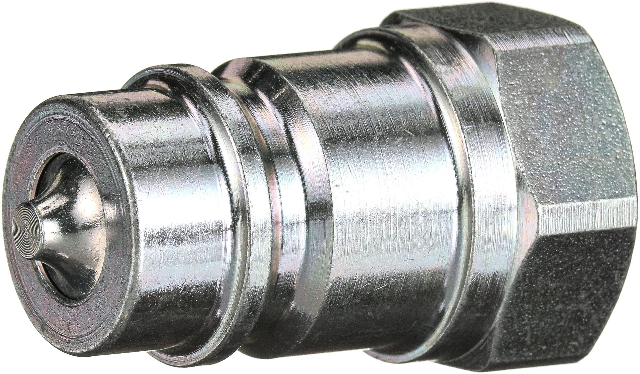 Quick Disconnect Coupler, Straight, Series: G956, 1-11-1/2 Nominal, Male Poppet Valve x Female Pipe End Style, 3000 psi Pressure, Steel, Domestic