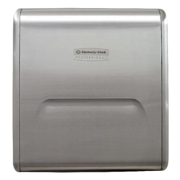 Towel Dispenser, Hard Roll, Series: MOD*, 15.37 in Overall Length, 10-3/4 in Overall Width, 4 in Overall Height, Metal, Stainless Steel Finish/Color, Import