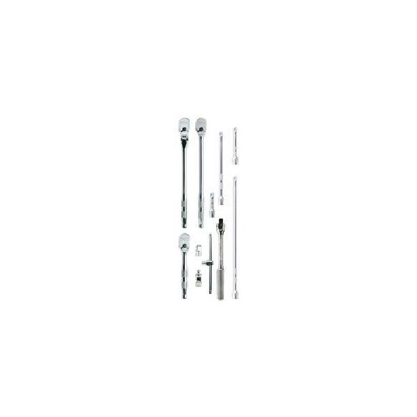 Drive Tool and Accessories Set, 1/4 in Drive, 11 Piece, Full Polish