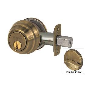 DEADBOLT 2-3/8IN 2-3/4IN ALIKE STL