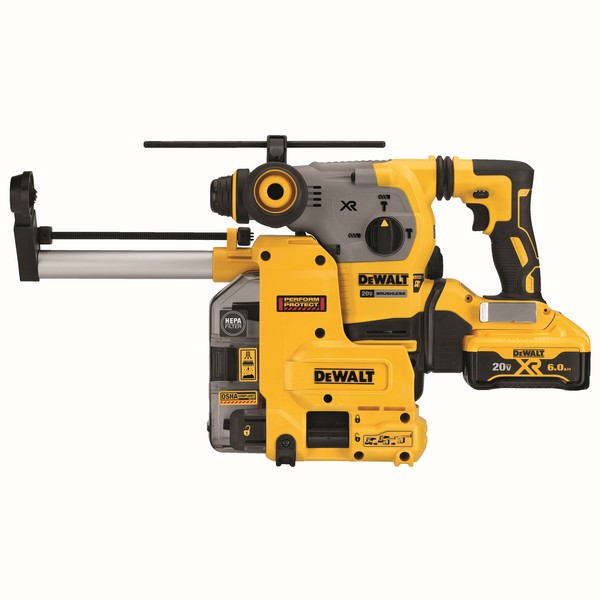 Cordless Rotary Hammer Kit, L-Shape, 1-1/8 in Chuck, SDS Plus® Chuck, 0 to 4480 bpm Blows per Minute, 3.5 J Impact Energy, 0 to 1000 RPM No-Load, 20 VDC, Lithium-Ion Battery, 6 Ah Battery, Battery Included: Yes, D-Handle Handle, SHOCH™ Vibration Cont