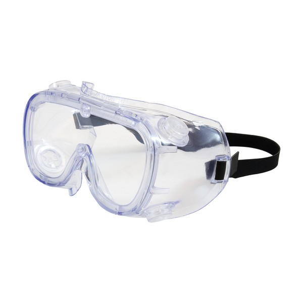 Protective Goggle, OTG Single, Series: 551 Softsides™ 248-5190, Unisex, Universal, Anti-Scratch Lens Coating, Clear Lens, Full Framed Frame, Clear Blue Frame, PVC Frame, Polycarbonate Lens, 0.999 UV Protection