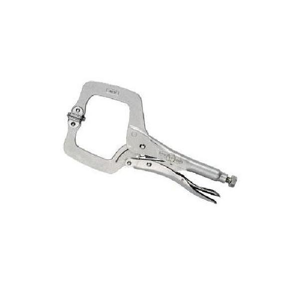 Locking C-Clamp, Fixed Tip Standard, Series: 11SP®, 2-5/8 in Throat Depth, 3-3/8 in Jaw Opening, 11 in L Jaw, 2000 lb Clamping, Heat Treated Alloy Steel, Silver Metallic, Nickel Plated