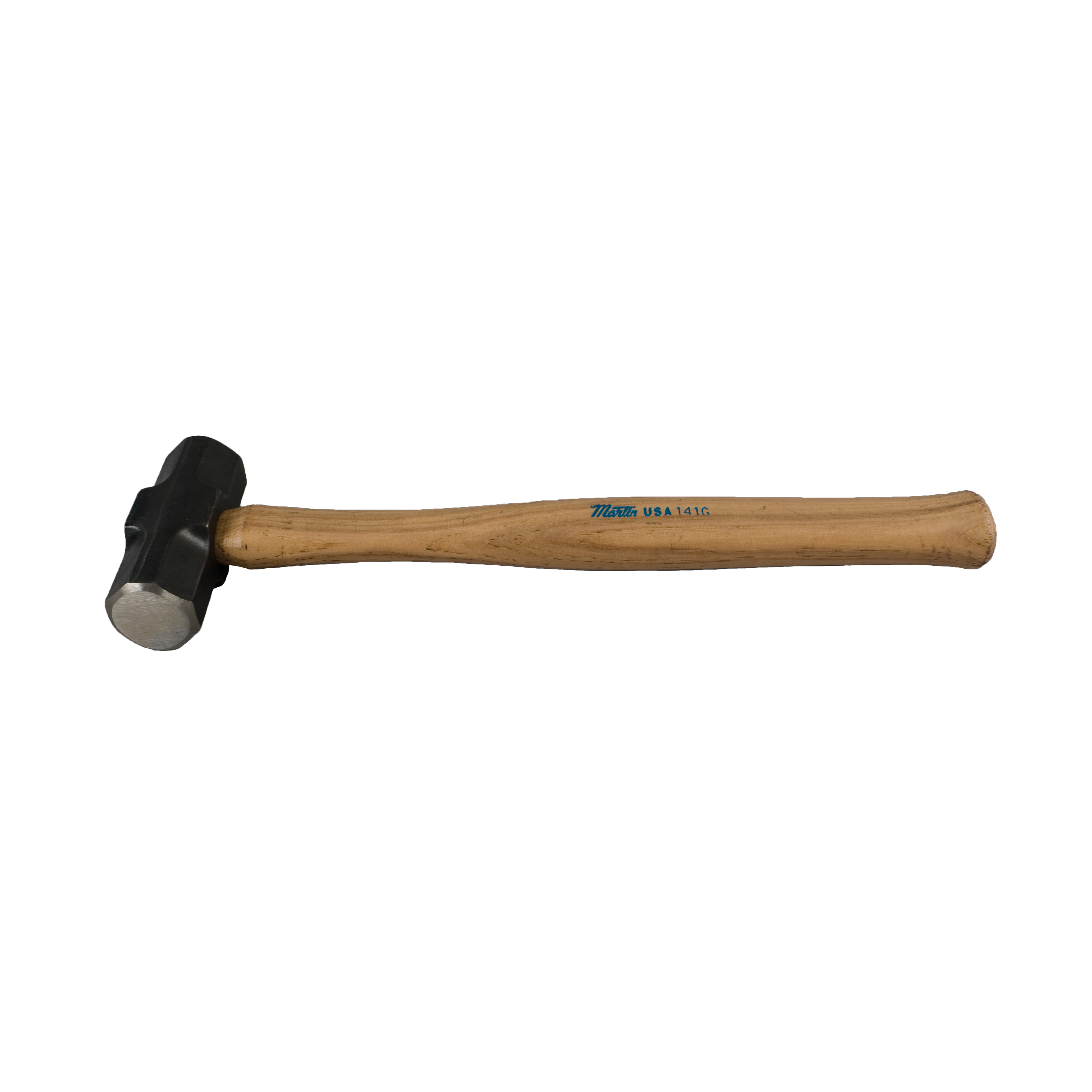 Blacksmith Hammer, Engineer, 15-1/2 Inch Overall Length, Double Face, 1-9/32 Inch Face Diameter, 2 lb Head, Carbon Steel Head, 4 Inch Head Length, Wood Handle, Hickory Grip