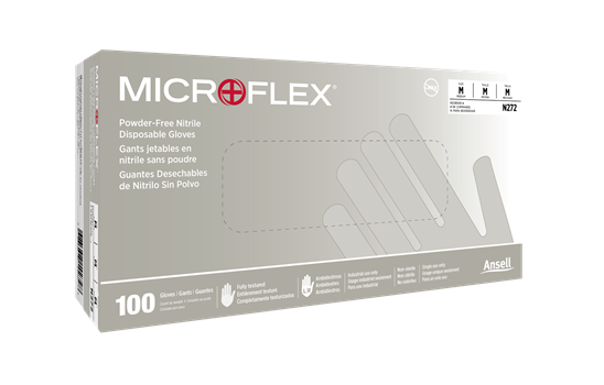Disposable Gloves, Size Large, 4.3 mil Thickness, 9-1/2 Inch Length, Powder Free, Nitrile, Cobalt, 100/Box, 10 Boxes/Case