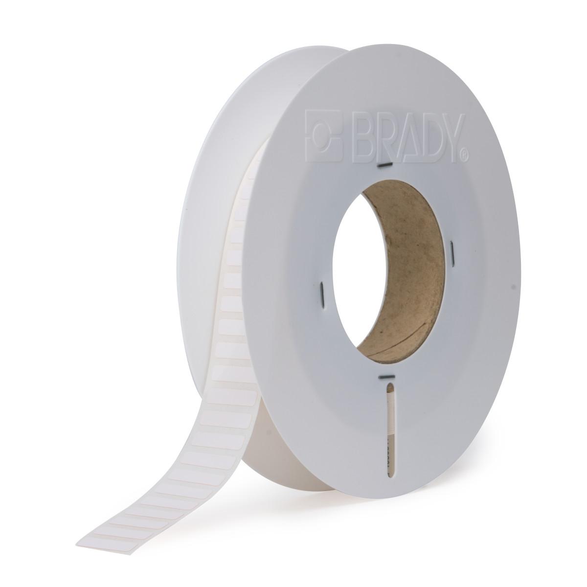 Auto-Apply Label, Rectangle Laser-Engravable, 3/4 Inch Width, White Legend/Background, B-732A Polyimide, For Use With: ALF14-25 Label Feeder