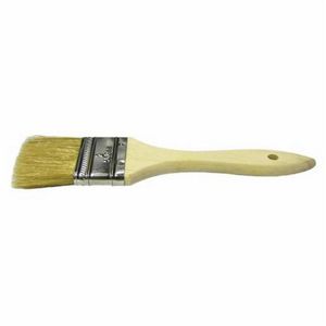 Chip and Oil Brush, 5/16 in THK Brush, Bristle Brush, Metallic Ferrule, Wood Handle