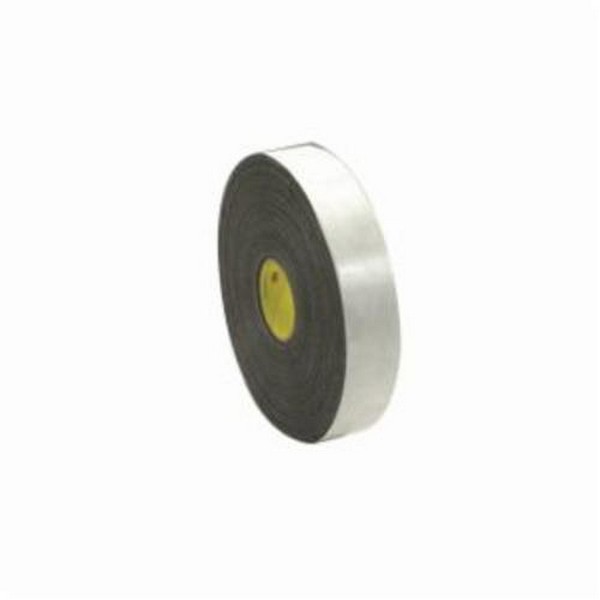 Double Coated Foam Tape, 72 yd Length, 54 Inch Width, 1/32 Inch Thickness , Black, Rubber Adhesive, Polyethylene Foam Backing