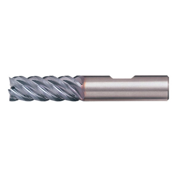 High Performance End Mill, Center Cutting High Helix Regular Length Single End Square End, Series: CEM-EM-5, 1 in Diameter Cutter, 3 in Overall Length, 1-1/8 in Length of Cut, 5 Flutes, Spiral Flute, 1 in Shank Diameter, Right Hand Cutting Direction,