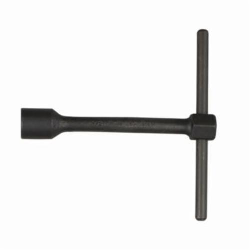 Socket Wrench, SAE Hexagon Opening, 1-1/4 Inch Wrench Opening, 6 Points, 9-1/8 Inch Overall Length, Tee Handle, 10-3/8 Inch Length Handle, Steel, Industrial Black