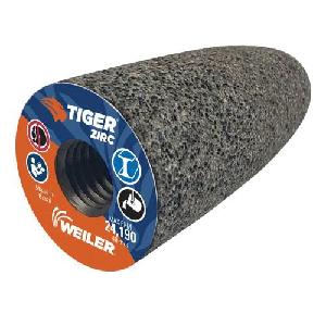 Grinding Cone, Portable, Series: T16, 1-1/2 in Diameter Maximum, 2-1/2 in Head Thickness, 20 Grit, ZA20S Grade, 5/8-11 Center Hole, Synthetic Resin Bond, Type 16/Round Tip Shape, 5/8-11 UNC Thread, 24190 RPM Maximum, Zirconia Alumina Abrasive