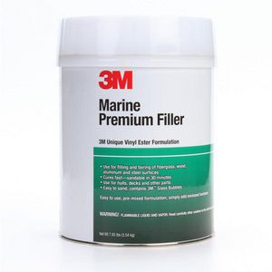 Base Filler, High Strength Premium, 1 qt Container, Can Container, Blue/Light Beige, Thick Liquid Form