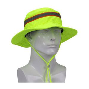 Cooling Ranger Hat, Evaporative, Series: 396-EZ450LY, S/M Size, Hi-Viz Yellow, Cotton/HyperKewl™, 1 to 2 min Soaking, Drawstring Closure