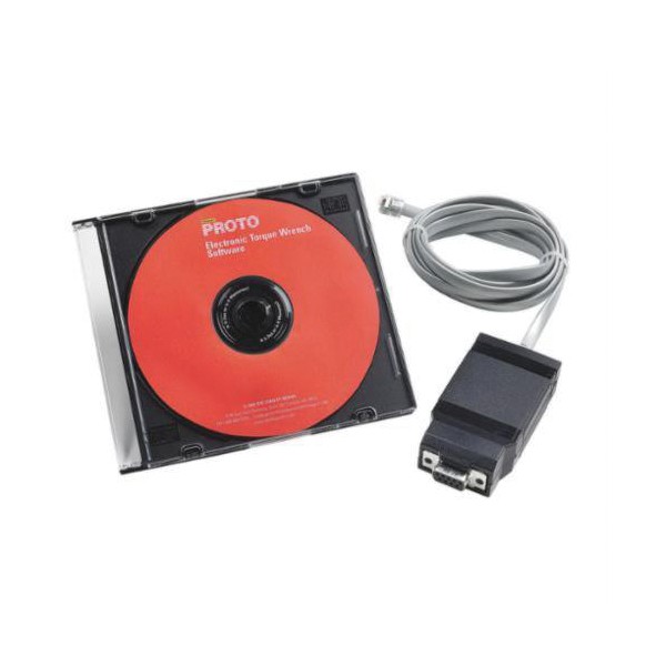 Torque Wrench Software and USB Interface, Electronic, For Use With: JH4-250R, JH5-100F, JH4-250 and JH7-250F Torque Wrench, 5 in L x 5 in W x 1-3/4 in H