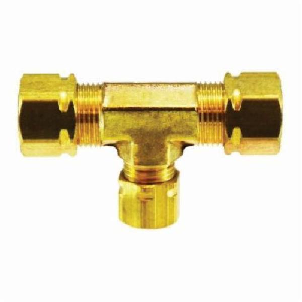 Tube Tee, Tee, 1/4 Inch Nominal, Compression, 300 psi, Brass
