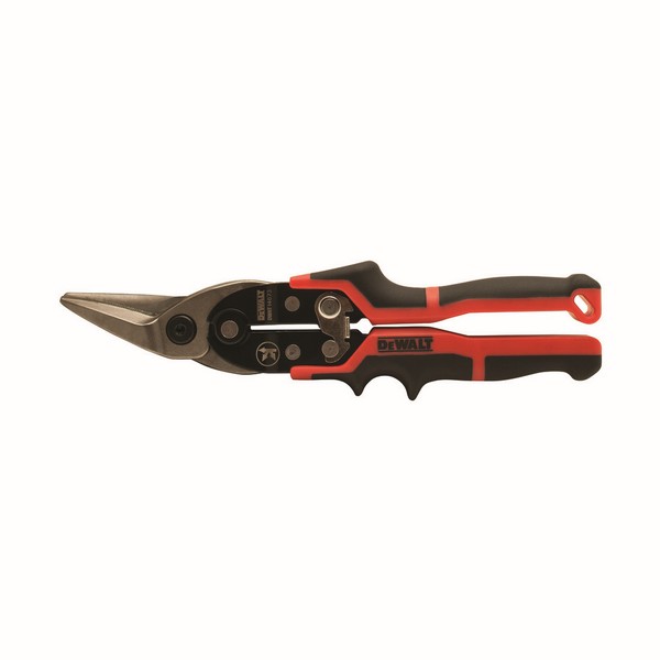 Ergo Aviation Snip, Cutting Capacity: 18 ga, 1-17/32 in Length of Cut, Left Snip, 10 in Overall Length, Serrated Blade, Forged Chrome Vanadium Steel Blade