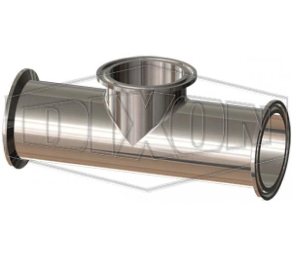 Tee, 2 in Nominal, 316L Stainless Steel, PL finish - SF1