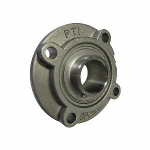 Ball Bearing Unit, Normal Duty, Series: SUCSFCS 200, 1-1/4 in Bore, 2.92 in Bolt Center-to-Center Length, 4.13 in Diameter Bolt Circle, 4-Bolt Piloted/Solid Base Flange Mounting, 5 in Overall Length/Diameter, 1.31 in Overall Depth, Set Screw Locking