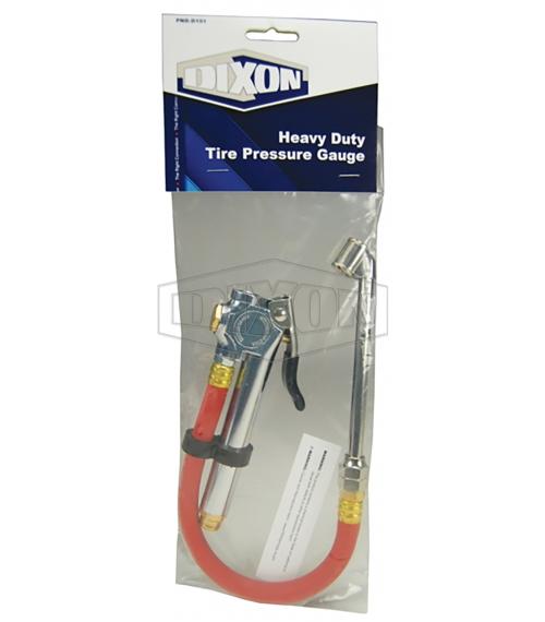 Tire Pressure Gauge, Heavy Duty, 10 to 120 psi Pressure, 2 psi Resolution