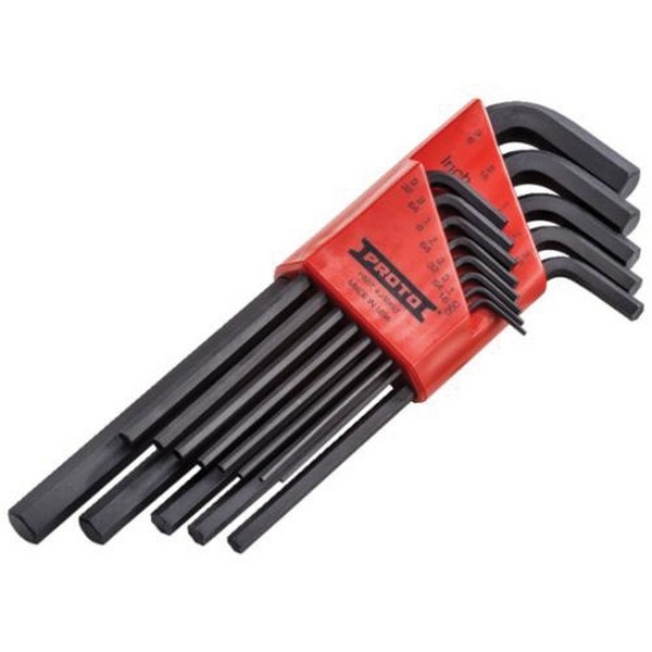 Hex Key Set, Long Arm, Measurement System: Imperial, 13 Piece, 0.05 to 0.375 in Hex, L-Handle Handle, Specifications Met: ASME B18.3, US Federal GGG-K275D, Specifications: 2.8 to 6.75 in L Arm, Alloy Steel, Black Oxide