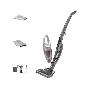 Stick Vacuum, 2-In-1 Cordless, 16 Volts, Gray
