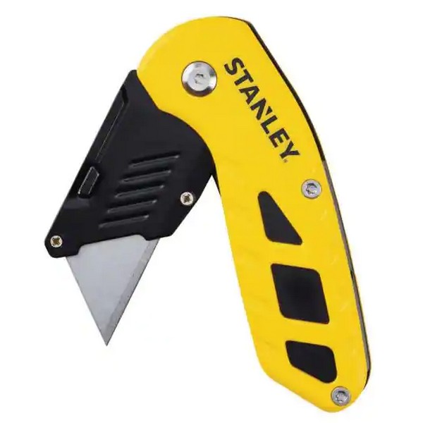 Folding Utility Knife, Compact Heavy Duty Fixed Blade, Fixed Blade, Liner Lock Opening Mechanism