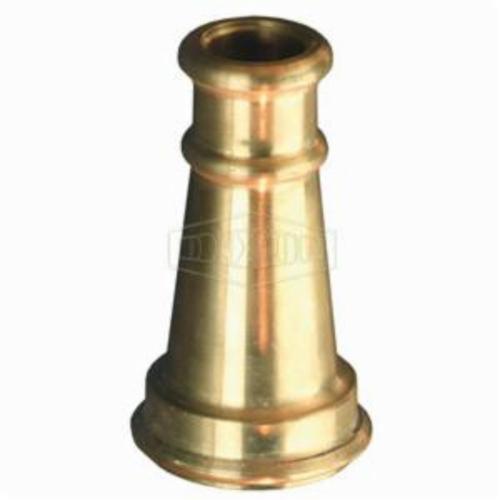 U/L Play Pipe Tip, U/L Play Pipe Tip Fitting/Connector, 1-1/8 Inch Orifice Nominal, 100 psi Pressure, Brass, Satin, Domestic
