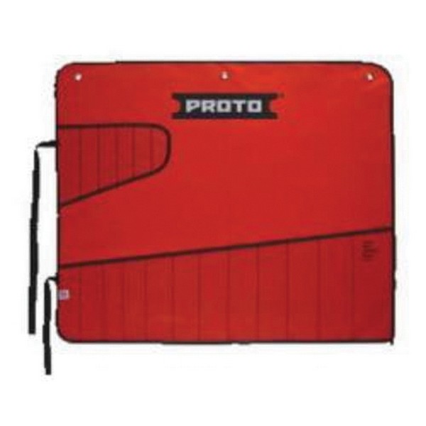 Tool Pouch, Anti-Slip, For Use With: J1200R-MASD Combination ASD Wrench Set, 18 Pocket, Canvas, Red, 13 in L x 13/32 in W
