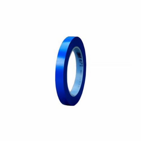 Marking Tape, High Performance, 36 yd Length, 1-1/2 Inch Width, 5.2 mil Thickness, Blue, Rubber Adhesive, Vinyl Backing, 26 in-oz Adhesion Strength, 14 in-lb Tensile Strength, 170 °F Maximum Operating, 40 °F Minimum Operating