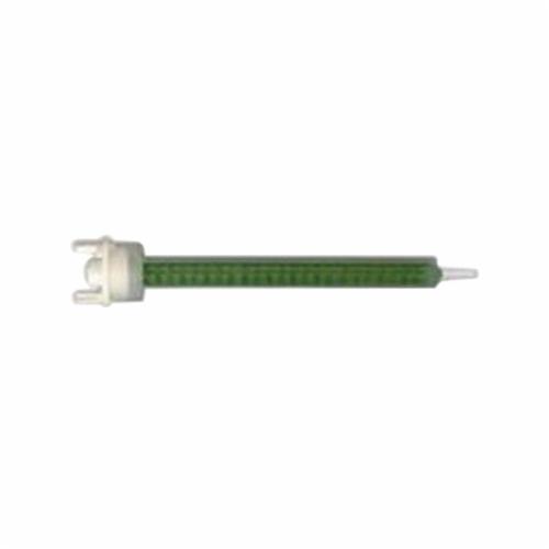 Static Mix Nozzle, Square Tapered Tip, Specifications: 24 Elements, 5.3 mm ID x 5.2 in L, 1:1/2:1 Mix Ratio, For Use With: 200/400 mL F Style Cartridges