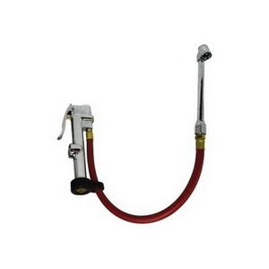 Inflator, Air Chuck, 6 Inch Dual Foot, 1/4 Inch FPT Thread, 10 to 120 psi Pressure, Rugged Zinc Cast Body/Solid Brass Gauge Bar, Import