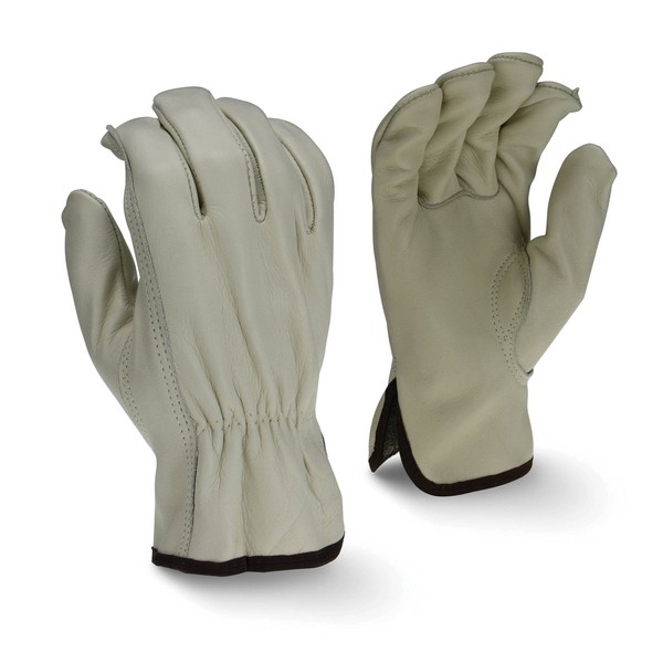 General Purpose Gloves, Premium Grain, Series: RWG4420, Drivers Glove, L Size, Cowhide Leather Palm, Cowhide Leather, Keystone Thumb Style, Shirred Wrist Closure