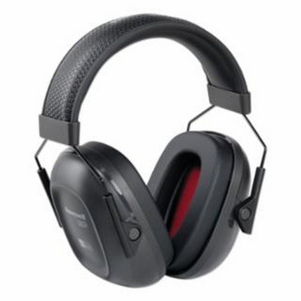 Passive Earmuffs, 29 dB Noise Reduction, Over-the-Head, Black