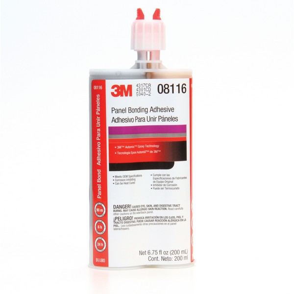 Panel Bonding Adhesive, 2-Part A/B, Dual-Cartridge Container, 200 mL Container, Epoxy Base