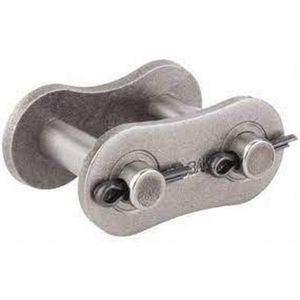 Connecting Link, 3/4 Inch Pitch, Chain 60, 15/32 Roller Diameter, 15/64 Inch Pin Diameter, Carbon Steel