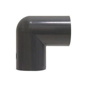 90° Elbow Fitting/Connector, 3/4 Inch Nominal, Slip End Style, SCH 80 Schedule, PVC, 140 °F
