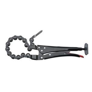 Locking Plier, Chain, 4-33/64 in Nominal Capacity, 1-11/64 in Jaw Width, Alloy Steel Jaw, 11-9/11 in Overall Length, Applicable Materials: Aluminum, Copper, Galvanized Steel, PVC and Stainless Steel, Black Epoxy Coated