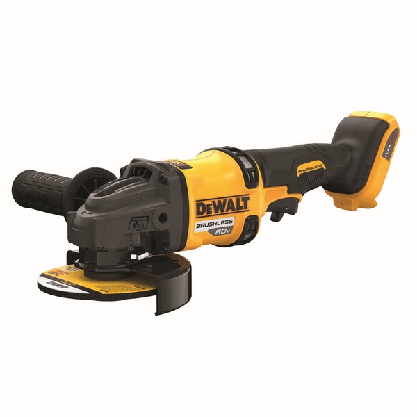 Angle Grinder, Brushless Cordless, 4-1/2 to 6 in Wheel Diameter, 5/8-11 Arbor/Shank, 9000 RPM Speed, 60 VDC, Lithium-Ion Battery, 9 Ah Battery, Trigger Switch