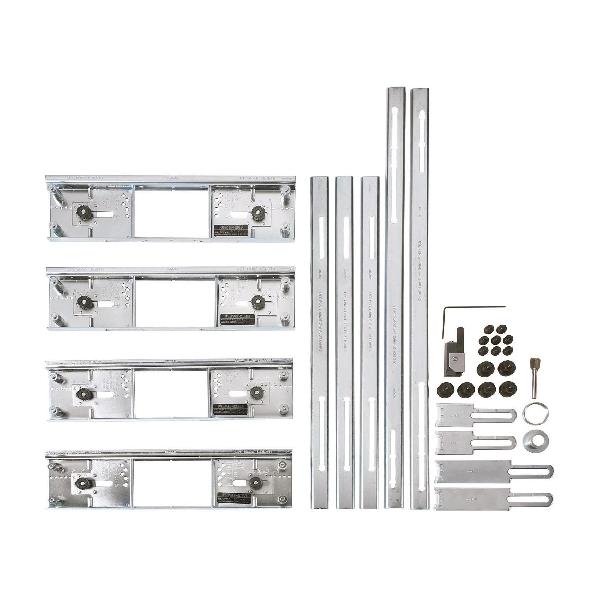 Hinge Butt Template Kit, For Use with: All 1.5 HP and Larger Router, Metal