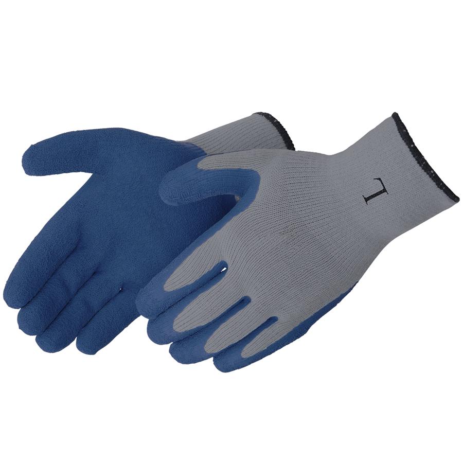 Glove, Series: 4729QG, XL Size, 10 ga Cotton/Polyester, Gray, Seamless Style, Knit Wrist Cuff, Textured Latex Coating, Resists: Abrasion/Cut/Puncture/Tear