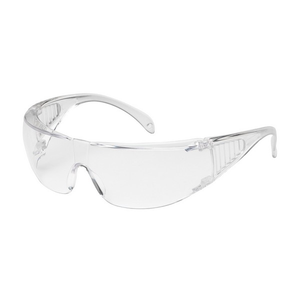 Safety Glasses, 1-Piece Lens, Series: Ranger™ 250-37, Uncoated Lens Coating, Clear Lens, Rimless, Clear Frame, Polycarbonate Frame, Polycarbonate Lens, 99.99 % UV Protection, Spatula Temple, ANSI Z87.1+, CSA Z94.3 Specifications Met