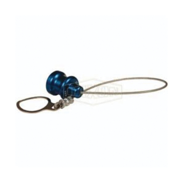 Coolant Receiver Cap, Series: R Series, Aluminum, Anodized, Teal, Domestic